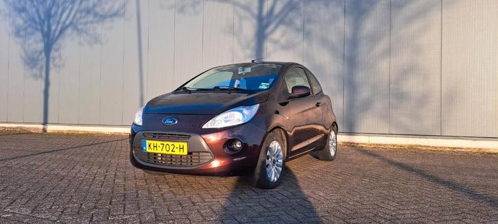 Ford Ka Titanium 1.2 51KW 2009 Bruin, Auto's, Ford, Particulier, Ka, Benzine, B, Hatchback, Handgeschakeld, Geïmporteerd, Zwart