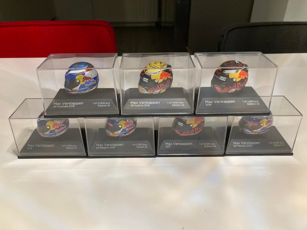 Max verstappen helm collectie, Ophalen of Verzenden, Nieuw, Formule 1
