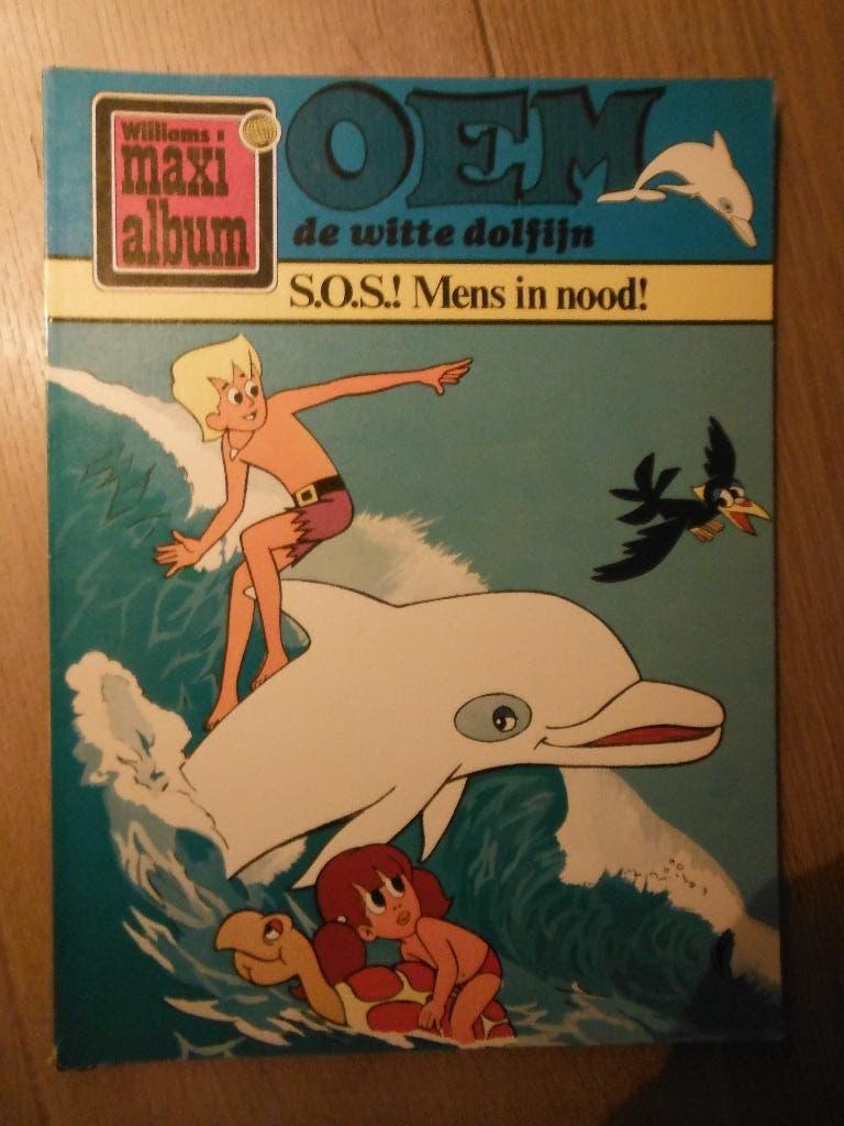 Oem. De Witte Dolfijn. Nr 9 S.O.S.! Mens in nood. 1973, Eén stripboek, Ophalen of Verzenden, Gelezen