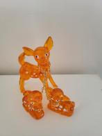 Vintage plastic hertjes oranje jaren 70, Verzamelen, Ophalen of Verzenden, Dier