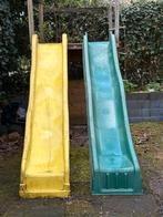 2 glijbanen (geel en groen) gratis af te halen, Kinderen en Baby's, Speelgoed | Buiten | Los speelgoed, Ophalen, Gebruikt