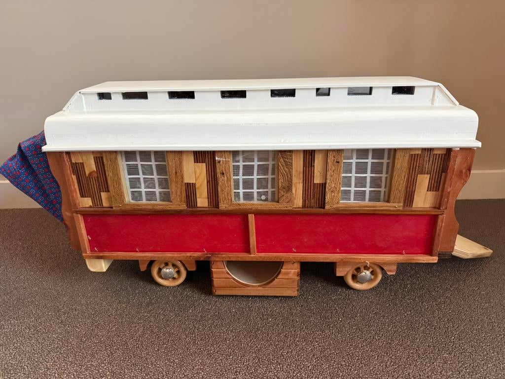 Nieuwe handgemaakte woonwagen/rolleman, Antiek en Kunst, Ophalen of Verzenden