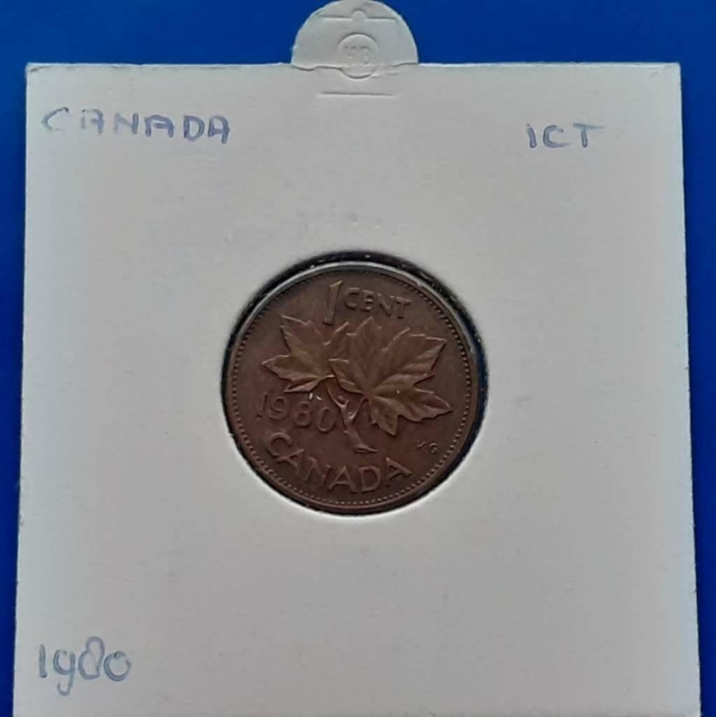 Canada 1 Cent - 1980, Postzegels en Munten, Munten | Amerika, Noord-Amerika, Verzenden