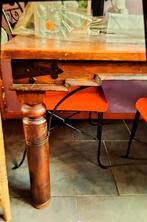 Eettafel met 6 ijzeren stoelen en rode kussens, Huis en Inrichting, Tafels | Eettafels, Ophalen