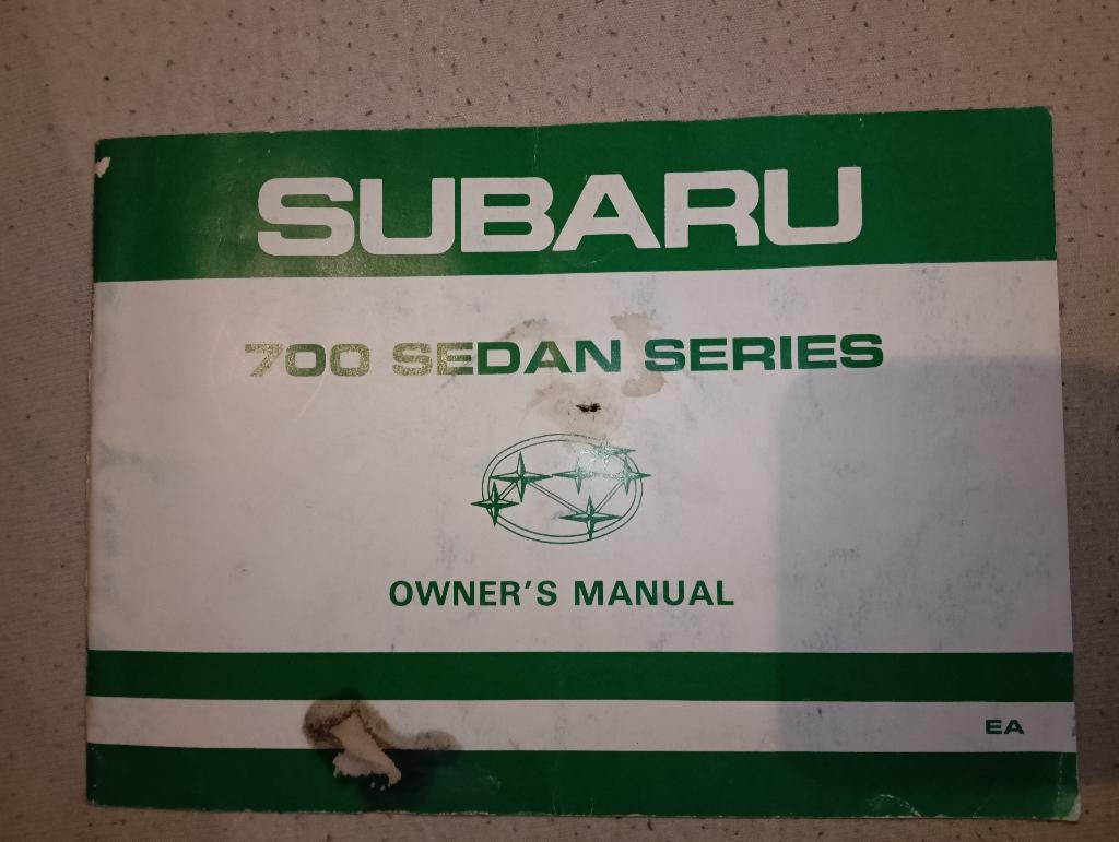Instructieboekje Subaru 700 Sedan, Auto diversen, Handleidingen en Instructieboekjes, Ophalen