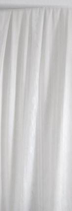 LUXE ROOMWITTE VITRAGE MET LICHT GLANZEND DESSING 5 STUKS ,, 200 cm of meer, Ophalen of Verzenden, Zo goed als nieuw, VITRAGE