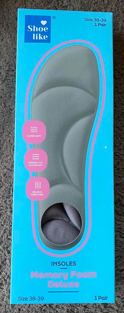 Shoe Like - Insoles - Memory Foam Deluxe, Kleding | Dames, Schoenen, Nieuw, Overige typen, Grijs, Ophalen of Verzenden