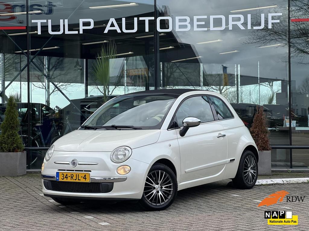 Fiat 500 C 1.2 Lounge Cabrio Airco Audio Mooie staat NAP, Euro 5, Gebruikt, 4 cilinders, Cabriolet