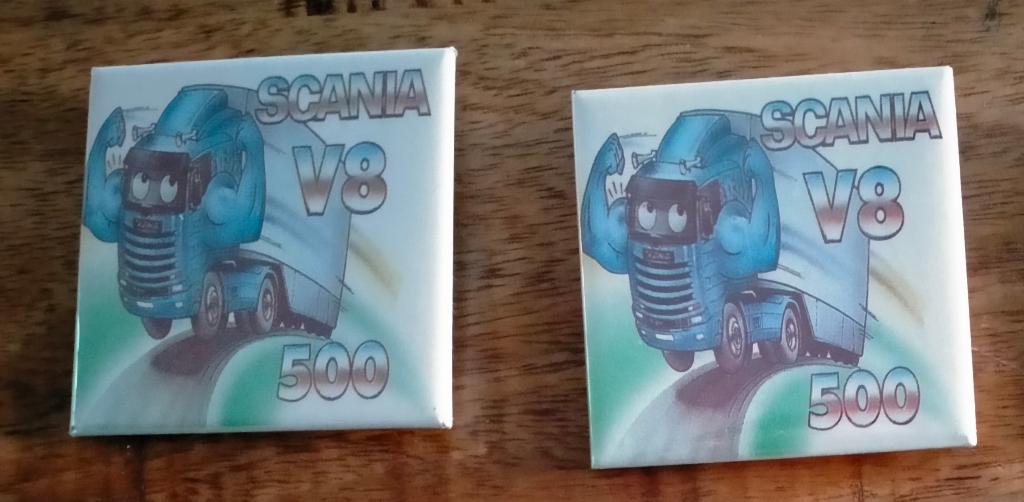 Scania V8 500 King of the Road buttons button logo, Ophalen of Verzenden, Gebruikt, Auto's