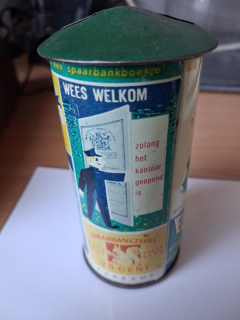 Spaarpot Rijkspost spaarbank, Verzamelen, Spaarpotten, Ophalen, Steen, Aardewerk of Keramiek