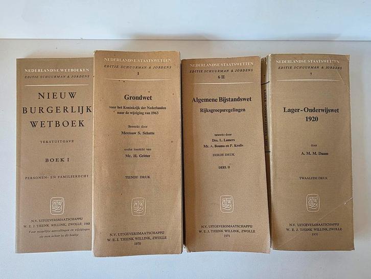 Nederlandse Staatswetten - Editie Schuurman & Jordens, Boeken, Studieboeken en Cursussen, Gelezen, WO, Ophalen of Verzenden