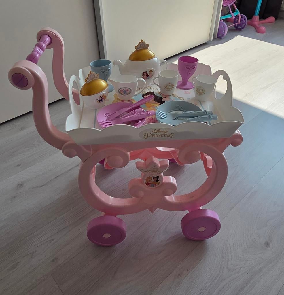 Disney Princess theeservies op wagentje, Kinderen en Baby's, Speelgoed | Overig, Ophalen