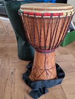 Afrikaanse djembe met hoes, Ophalen of Verzenden, Gebruikt, Trommel