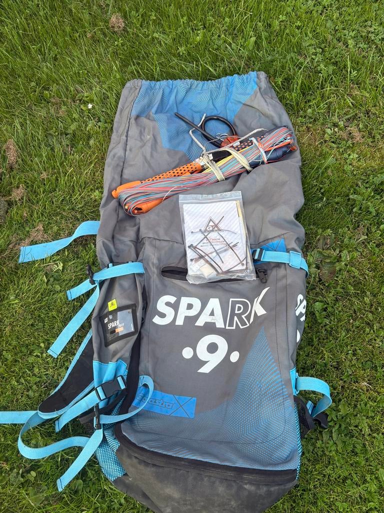 Kite gaastra spark 9 meter, Watersport en Boten, Kitesurfen, Geen board, Ophalen of Verzenden, Zo goed als nieuw, 9 m²