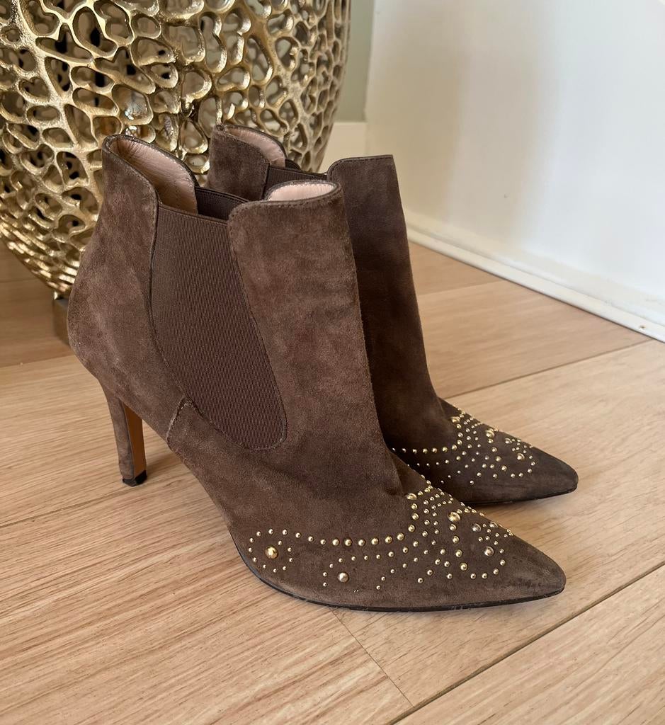 Super mooie suède laarsjes van Lodi 39, Kleding | Dames, Schoenen, Zo goed als nieuw, Groen, Ophalen of Verzenden