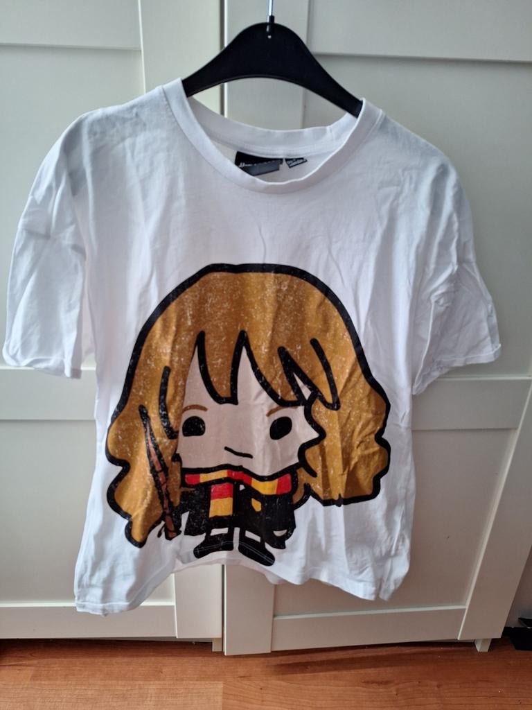Harry Potter Hermelien Griffel T-shirt - Maat L, Wit, Maat 42/44 (L), Ophalen of Verzenden, Korte mouw