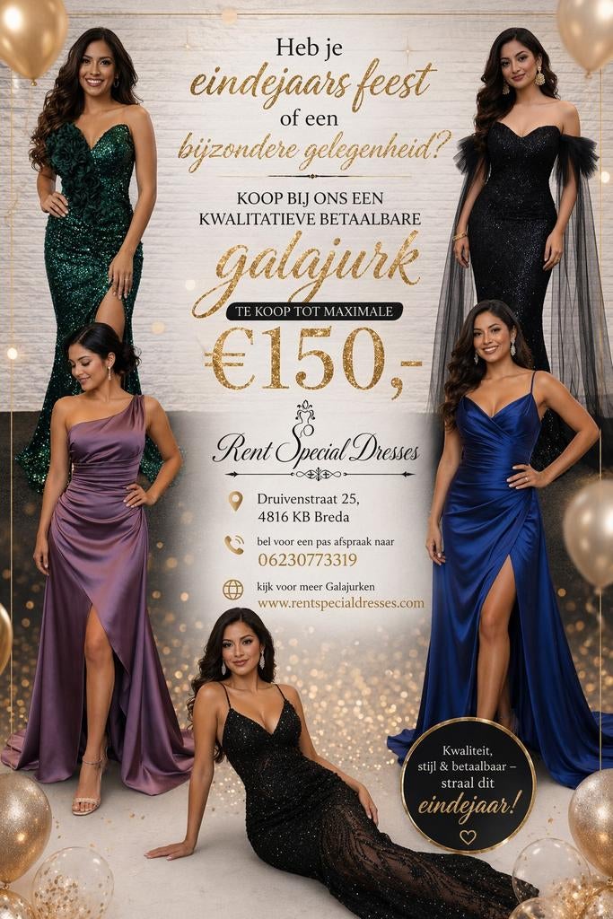 Galajurken Nieuw, Ophalen, Nieuw, Maat 38/40 (M), Galajurk