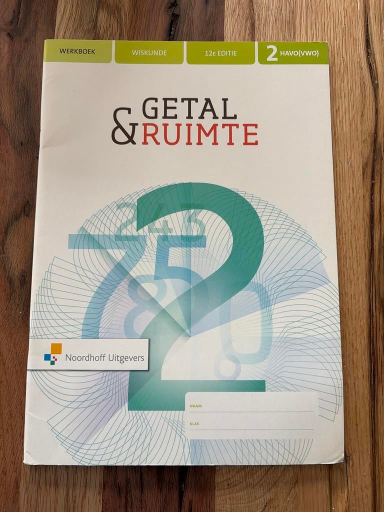 Wiskunde werkboek VWO Getal & Ruimte 12e editie, Ophalen of Verzenden, Beta, Nieuw, Overige niveaus