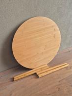 Bamboe bijzettafel Jysk 60 cm, Minder dan 55 cm, Gebruikt, Rond, Hout
