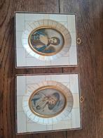 2 x miniatuur portret, Antiek en Kunst, Ophalen of Verzenden