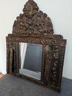 Antieke koperen spiegel, Antiek en Kunst, Ophalen of Verzenden, Overige vormen