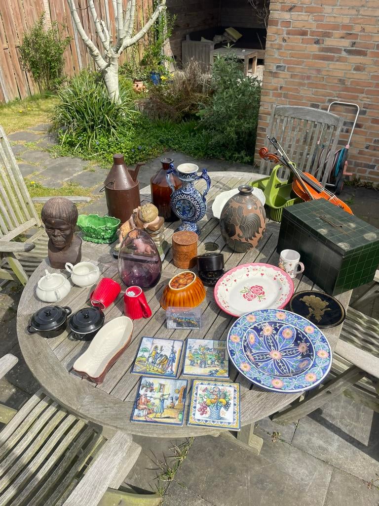 Partij prachtige vlooienmarkt spullen!, Ophalen, Zo goed als nieuw