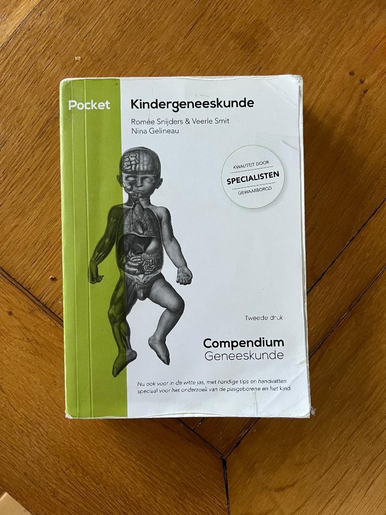 Compendium zakbundel geneeskunde Kind, Boeken, Studieboeken en Cursussen, Ophalen of Verzenden, Beta, Zo goed als nieuw, WO