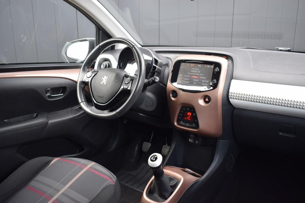 Peugeot 108 1.0 VTi Première ECC | Telefonie | Keyless | 15, Auto's, Peugeot, Euro 5, Stof, Gebruikt, 4 stoelen