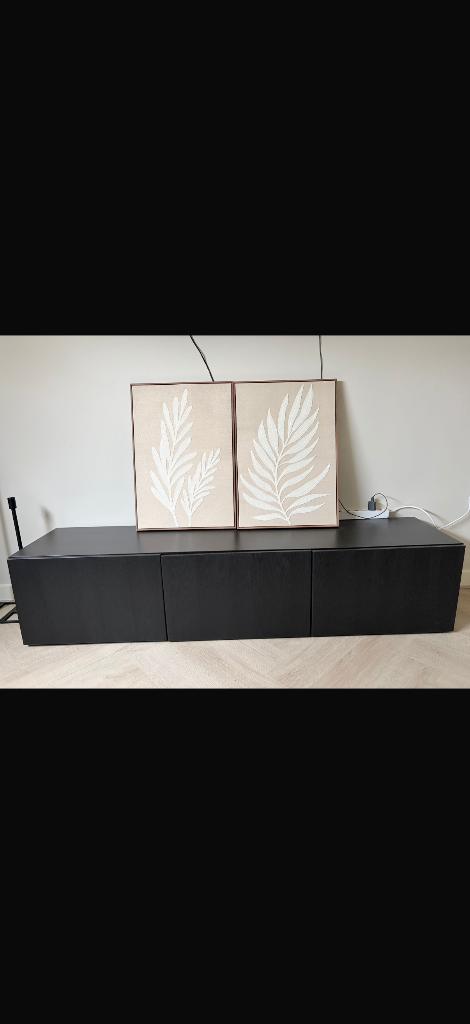 Tv meubel besta ikea, Ophalen, Overige materialen, Gebruikt, 150 tot 200 cm