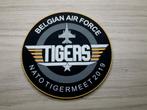 Patch Belgian Air Force Tigers - NATO Tiger Meet 2019, Verzenden, Luchtmacht, Overige gebieden, Embleem of Badge