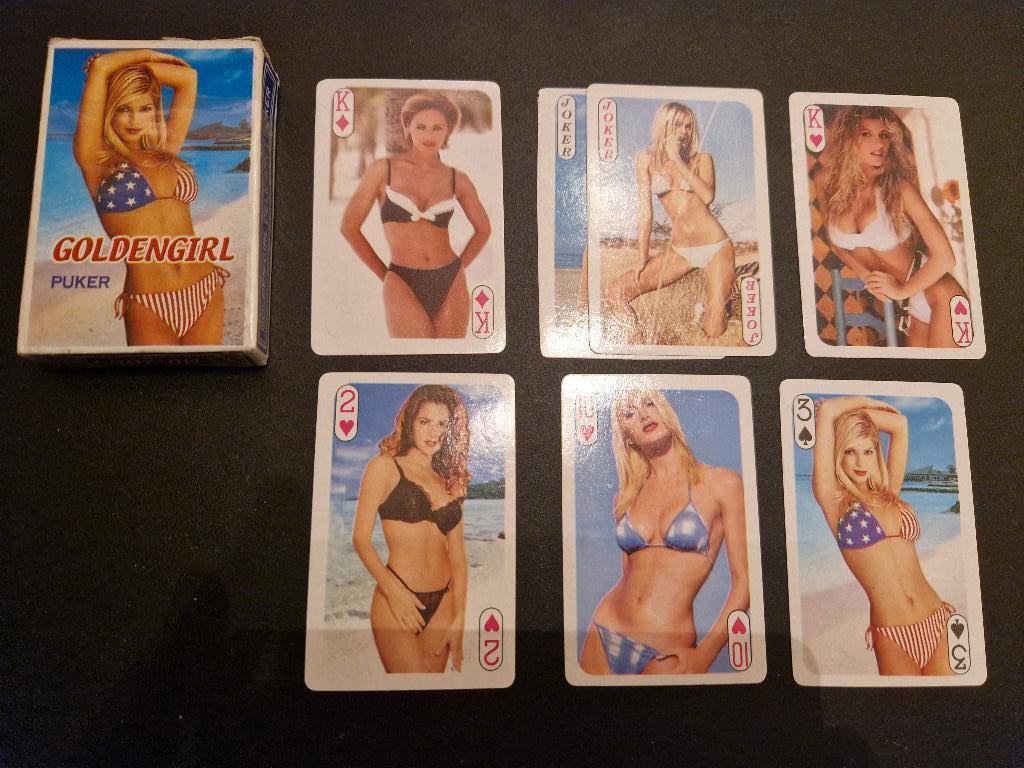 Golden Girl – Pin‑Up Kaartspel met Elegante Illustraties, Ophalen of Verzenden, Zo goed als nieuw, Speelkaart(en)