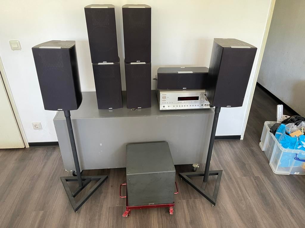 onkyo surround versterker 8 speaker Subwoofer, Ophalen, Gebruikt, 120 watt of meer, Onkyo