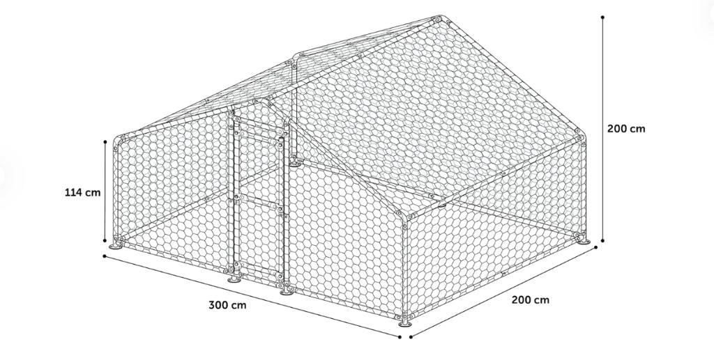 Kippenren Medium | Makkelijk opzetbaar | Passend advies, Meerdere dieren, Kip