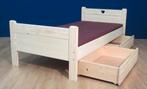 Massief houten 1-persoonsbed SAM met hartje en 2 laden, Ophalen of Verzenden, Nieuw, 180 cm of meer, 85 tot 100 cm