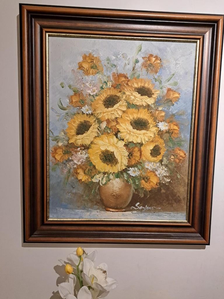 Schilderij, gesigneerd Sanders, Antiek en Kunst, Ophalen of Verzenden