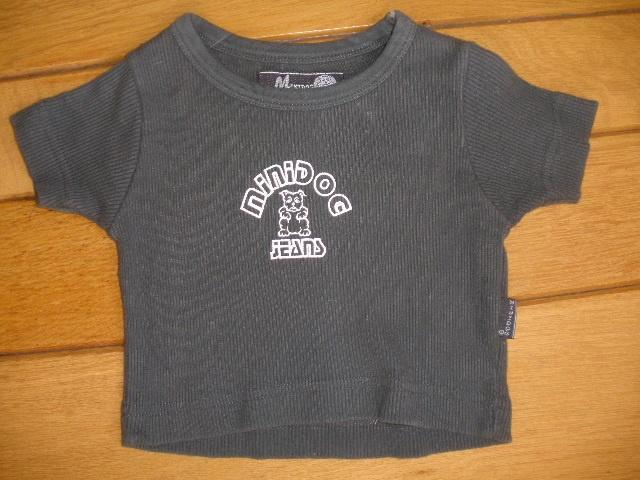 MINI DOG t- shirt grijs maat 92, Kinderen en Baby's, Kinderkleding | Maat 92, Zo goed als nieuw, Meisje, Shirt of Longsleeve, Ophalen of Verzenden