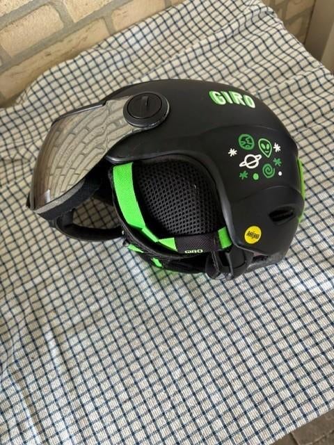 Ski snowboard helm jongens Zwart Giro maat S, Overige merken, Gebruikt, Overige typen, Ophalen of Verzenden