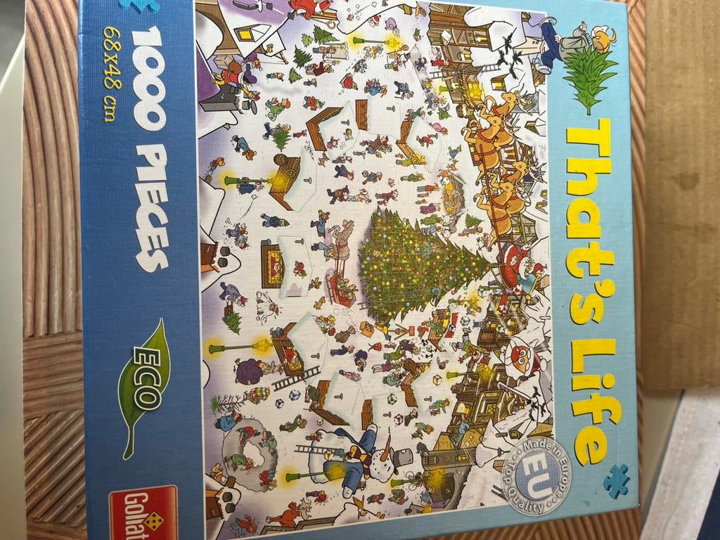 Puzzel That's Life winter 1000 stukjes, Ophalen of Verzenden, 500 t/m 1500 stukjes, Gebruikt, Legpuzzel