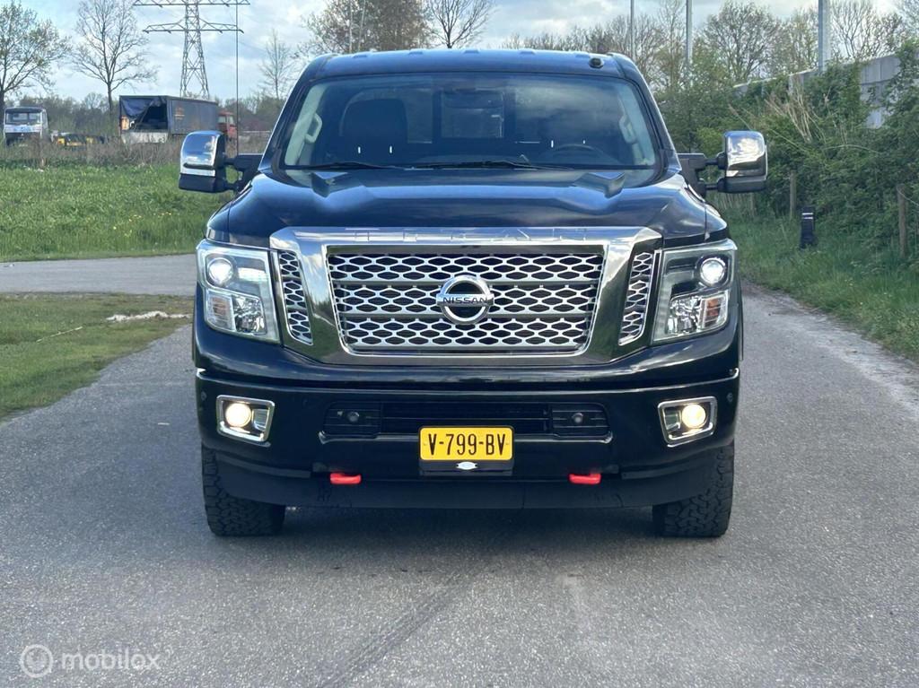 Nissan Titan XD 5.0 V8 Cummins TD Platinum Reserve, Auto's, Nissan, Automaat, Gebruikt, 4996 cc, Zwart