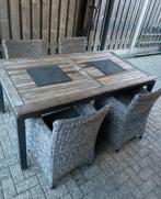 Hartman tuintafel met 4 stoelen, Tuin en Terras, Tuinsets en Loungesets, Ophalen, Gebruikt, Tuinset, Overige materialen