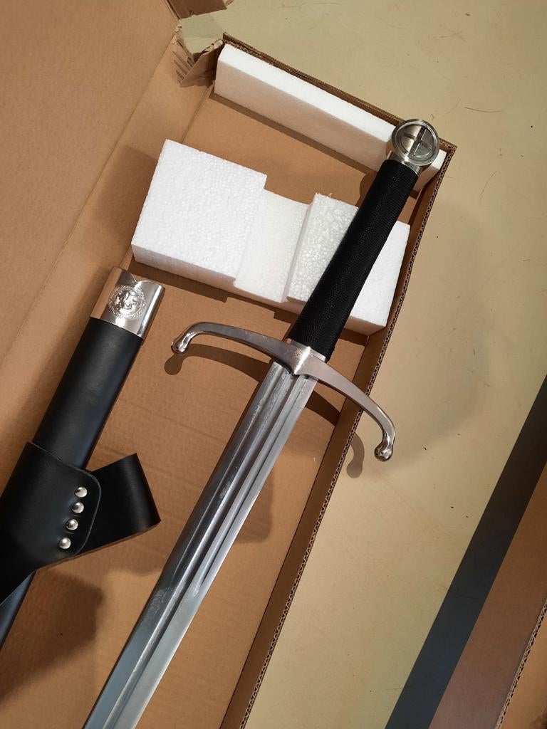 Scherp Middeleeuws Zwaard 110cm met Schede en Draagriem, Verzamelen, Militaria | Algemeen, Ophalen of Verzenden, Engeland, Zwaard of Sabel