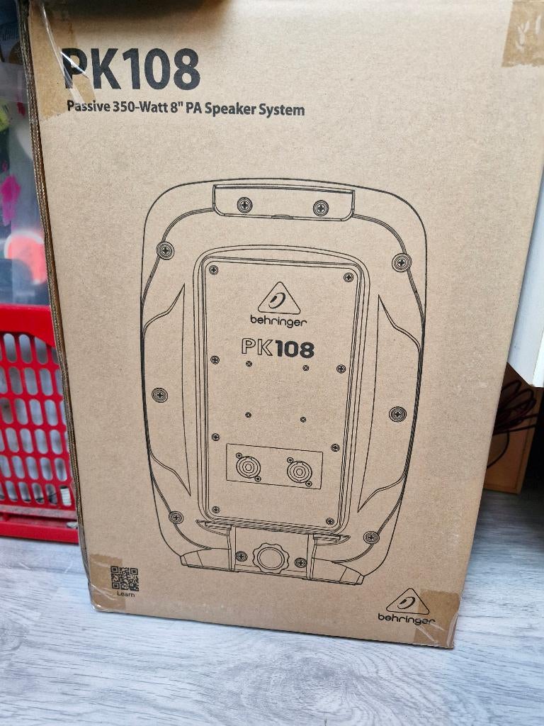 2 x Behringer PK 108 speakers + JBSystems VX200, Ophalen of Verzenden, Zo goed als nieuw, Audio
