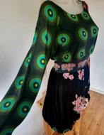 Desigual Jurk Maat S - Multicolor Bohemian Print Viscose, Overige kleuren, Ophalen of Verzenden, Knielengte, Gedragen
