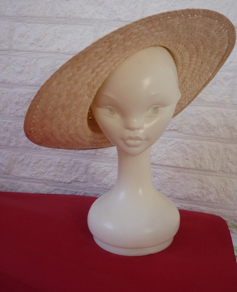 309 (nieuwe) hoed van riet, Kleding | Dames, Hoeden en Petten, Ophalen, Nieuw, One size fits all