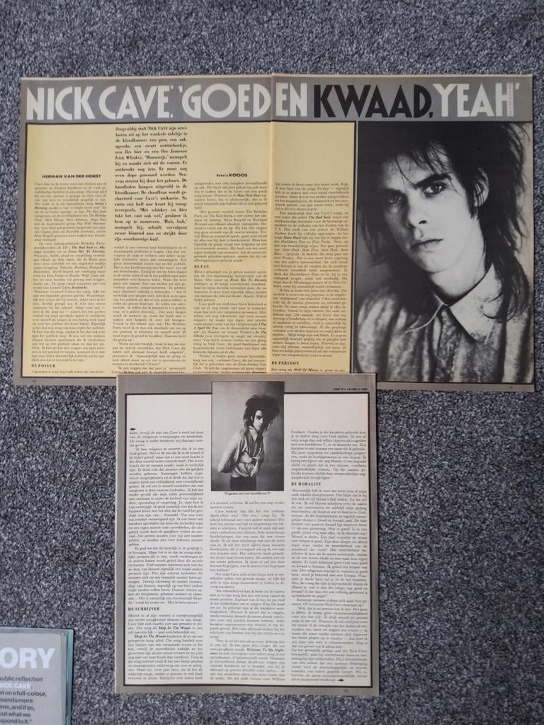 Nick Cave, Ophalen of Verzenden, Zo goed als nieuw, Boek, Tijdschrift of Artikel
