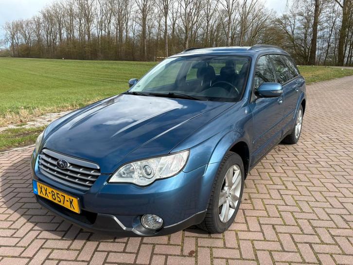 Subaru 2.5 Outback AUT AWD 2007 Blauw 244000 km, Auto's, Subaru, Particulier, Outback, 4x4, Airconditioning, Cruise Control, Stoelverwarming