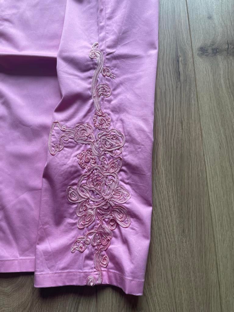 Roze broek met rechte pijpen, maat S, Ophalen of Verzenden, Roze, Maat 36 (S), Lang