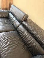 GRATIS Italisofa echt Leren bank elektrisch, Huis en Inrichting, Banken | Bankstellen, Ophalen, Driepersoons, Zo goed als nieuw