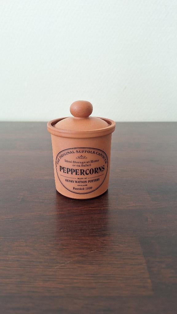 HENRY WATSON POTTERY potje deksel kruiden peper vintage, Huis en Inrichting, Ophalen of Verzenden, Zo goed als nieuw