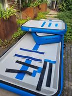 AirTrack Trainingset Home Edition - Perfect voor thuis!, Sport en Fitness, Turnen, Zo goed als nieuw, Blauw, Materiaal, Kindermaat 122 t/m 140